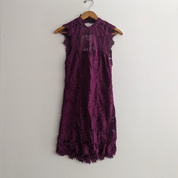 Free People Dresses & Skirts - NWT Free People Purple Lace Dress Size S